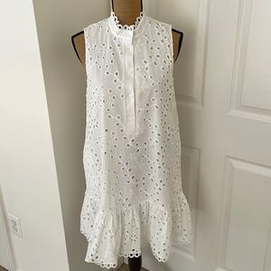 Eliza J White Eyelet Dress size: 10